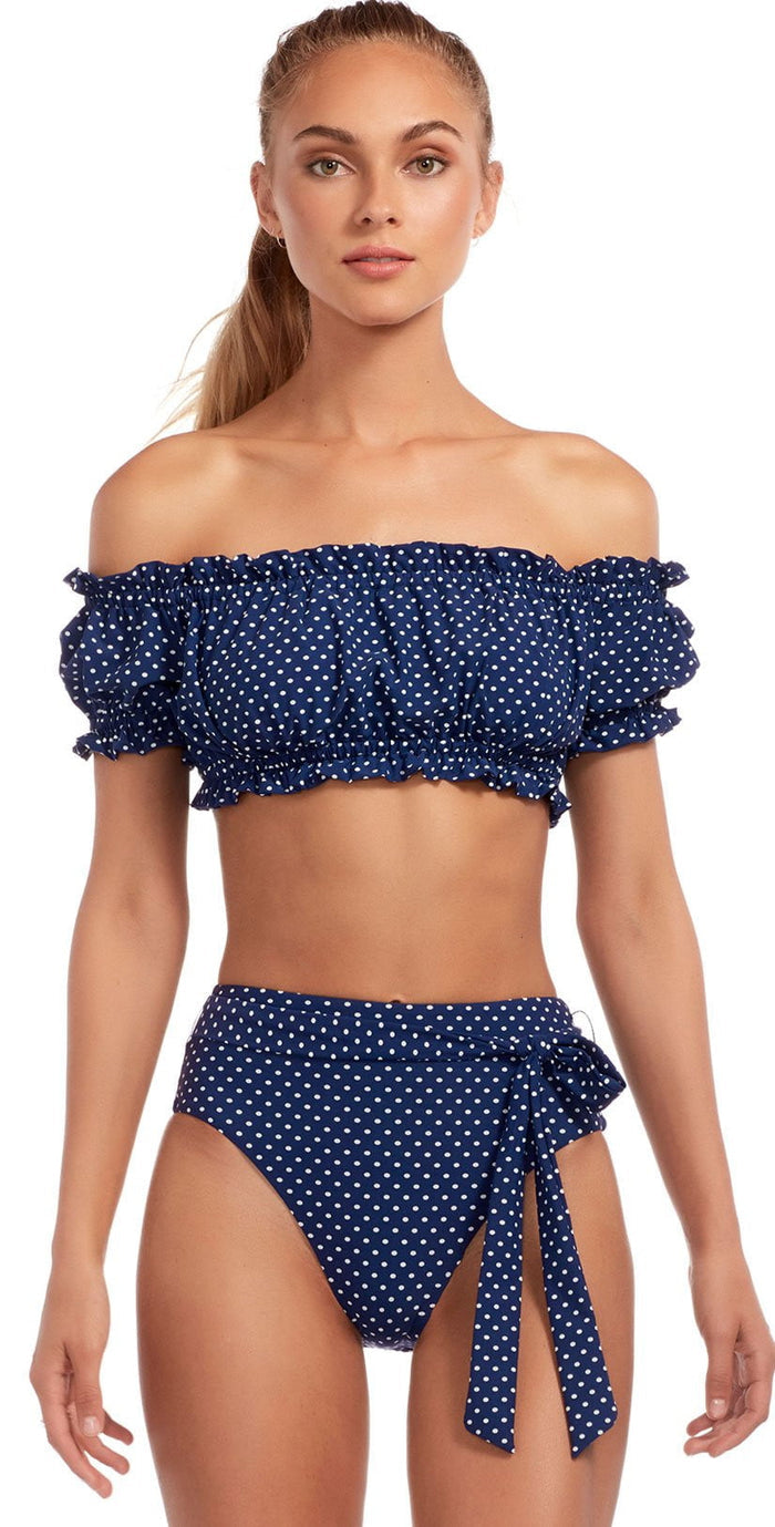 Vitamin A Rumba Dots Lola Bottom in Deep Blue 903B RDB: