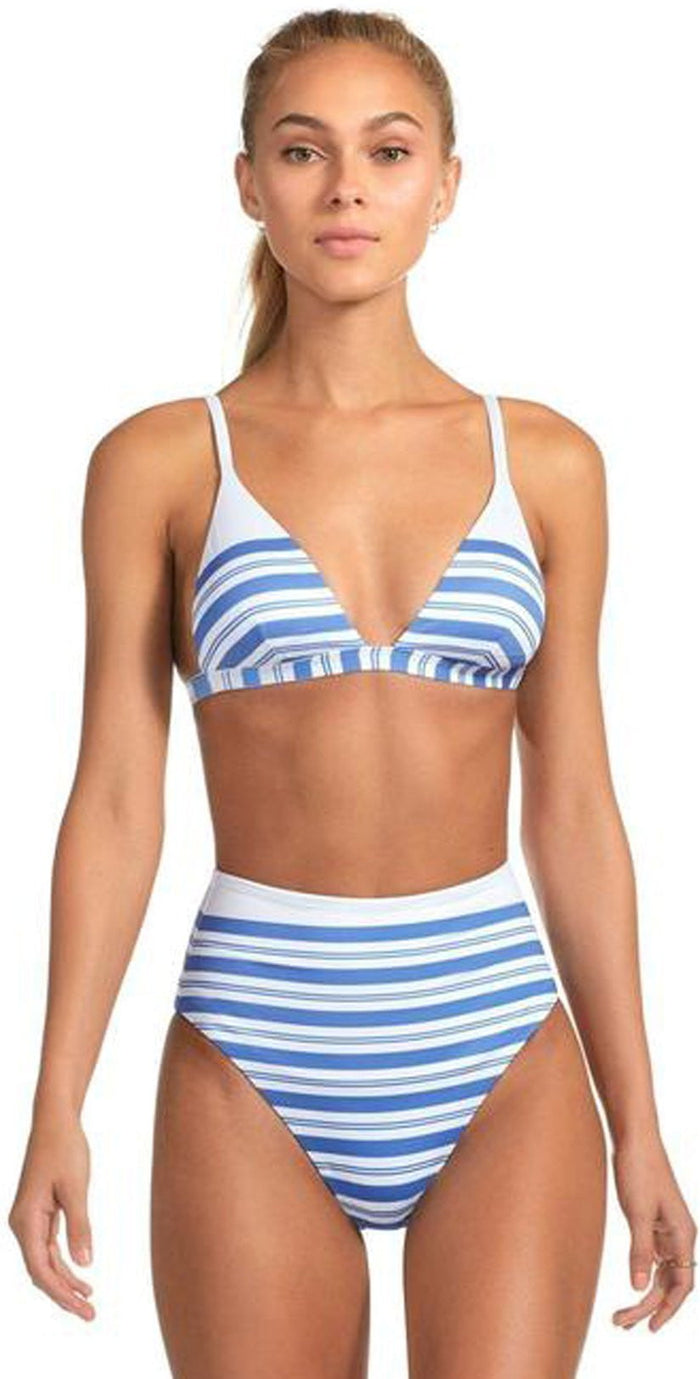 Vitamin A Lupe High Waist Bottom in Regatta Stripe 904B REG: