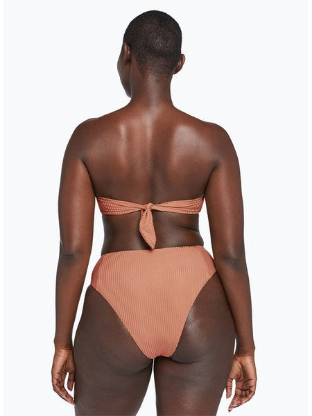 Vitamin A Sienna High Waist Bottom in Pink Sands Shimmer