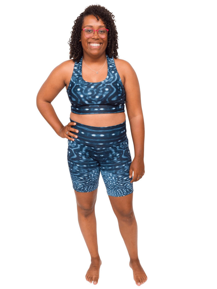 Model: Amani is the CFO of Minorities in Shark Sciences and a shark scientist. She is 5'3", 160 lbs, 36C and is wearing a M.