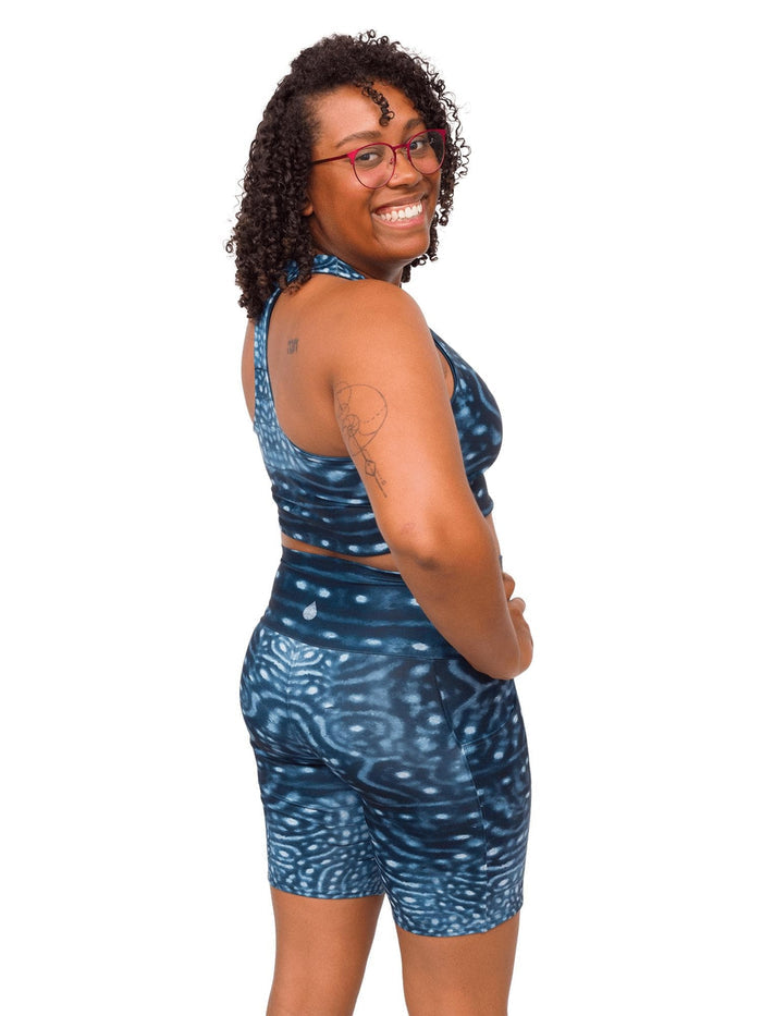 Model: Amani is the CFO of Minorities in Shark Sciences and a shark scientist. She is 5'3", 160 lbs, 36C and is wearing a M.