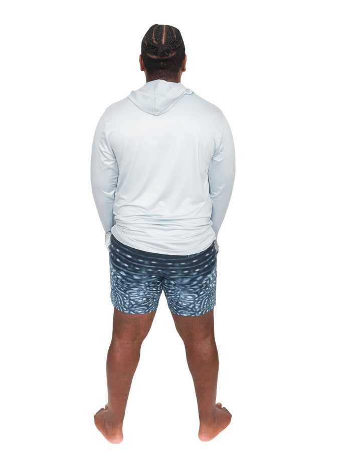Model: Theo dedicates his free time to volunteering with local non-profits to remove debris from our waterways, and restoring habitats. He is 6'2", 260lbs, and wearing a size 2XL Short and Sun Shirt.