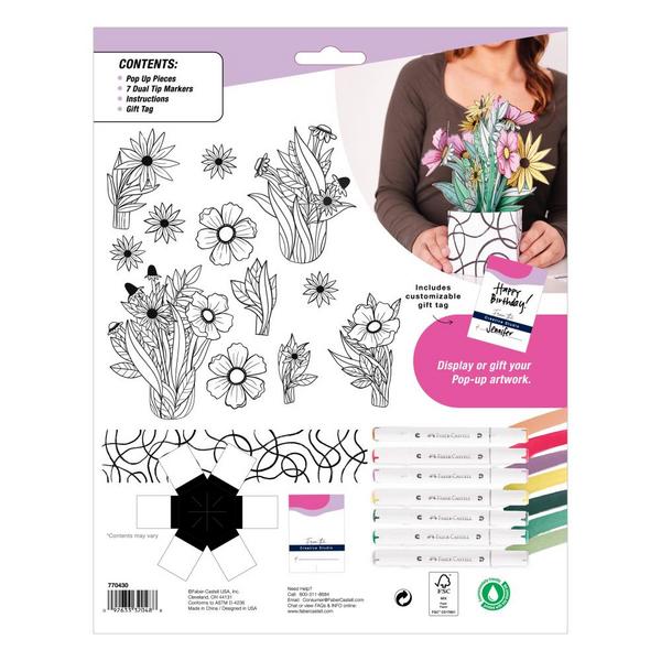 Wildflower Pop Up Coloring