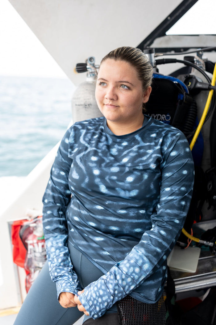 Women's Whale Shark Warrior Crew Neck Shirt | UPF 50+ | Waterlust
