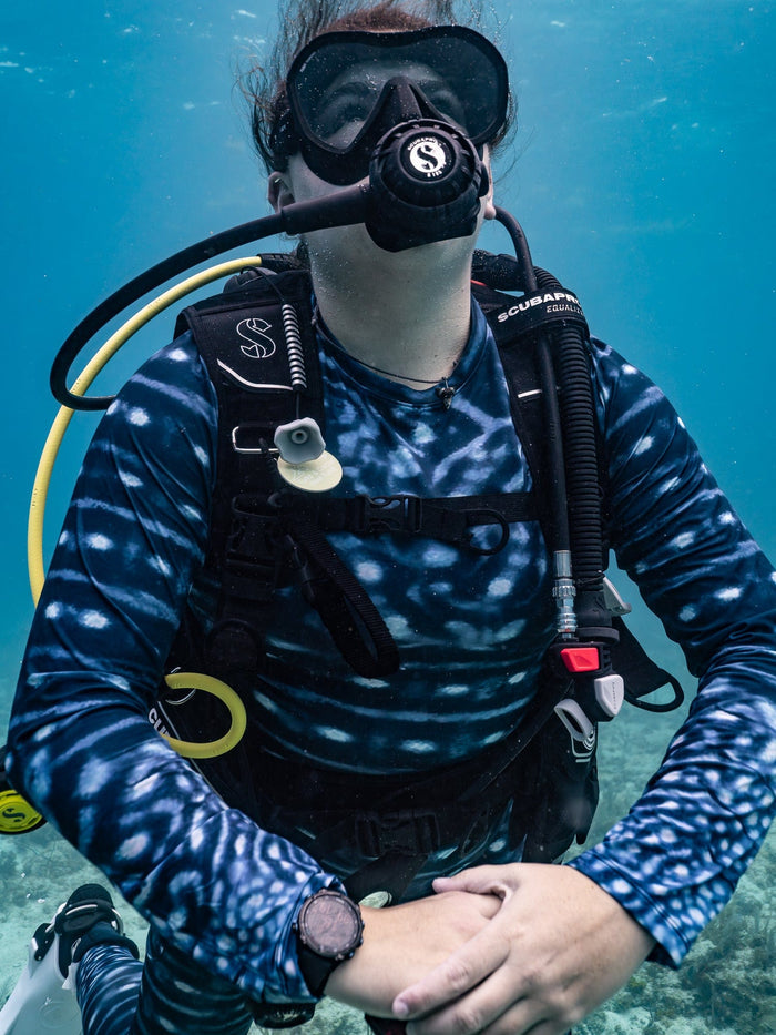 Women's Whale Shark Warrior Crew Neck Shirt | UPF 50+ | Waterlust