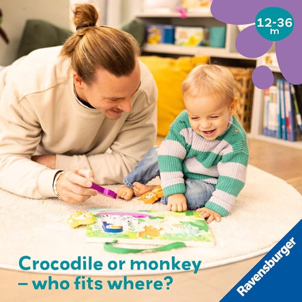 Wooden Touch & Play Puzzle: In the Jungle