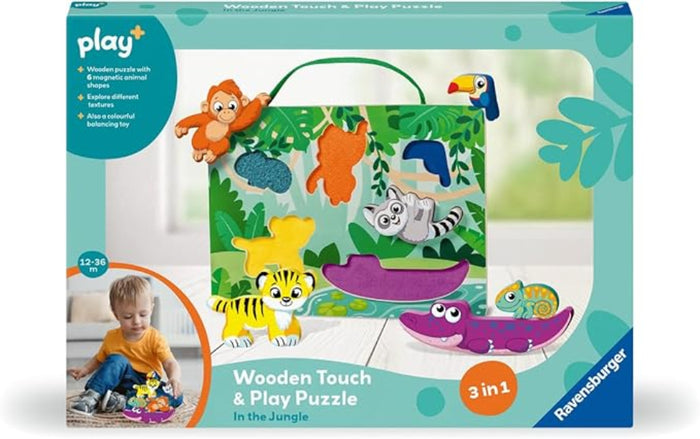 Wooden Touch & Play Puzzle: In the Jungle