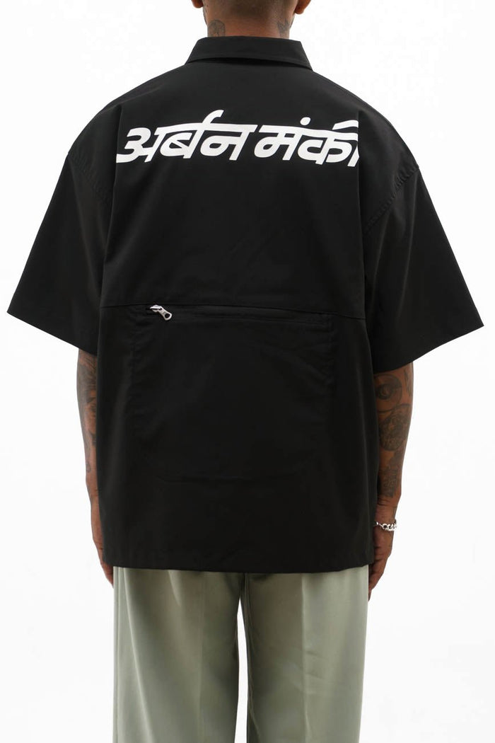 Zip Pocket Shirt // Black - Urban Monkey® - UM23A_SH_007B_S