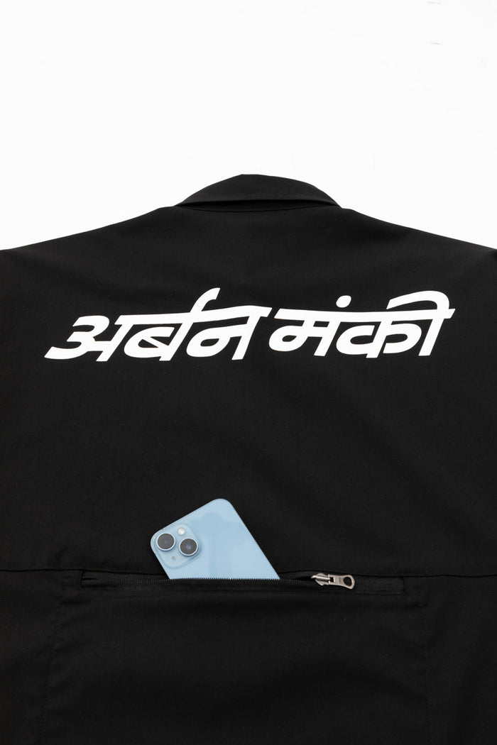 Zip Pocket Shirt // Black - Urban Monkey® - UM23A_SH_007B_S